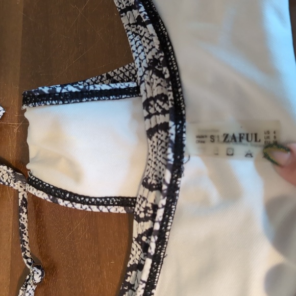 Zaful Snakeskin Bikini Top & Bottom - Picture 11 of 12